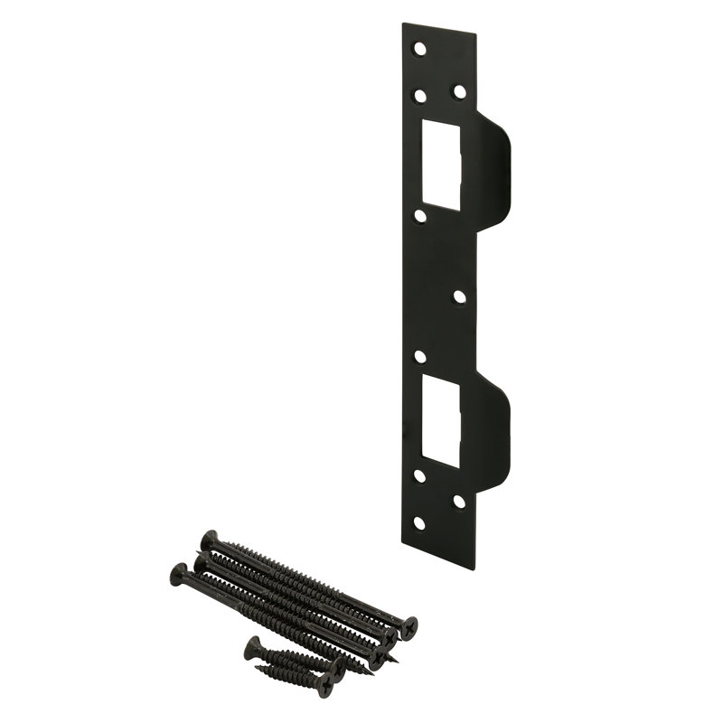 Butée de porte Prime-Line, trou central de 5 1/2 po, finition noir mat (paquet de 1)