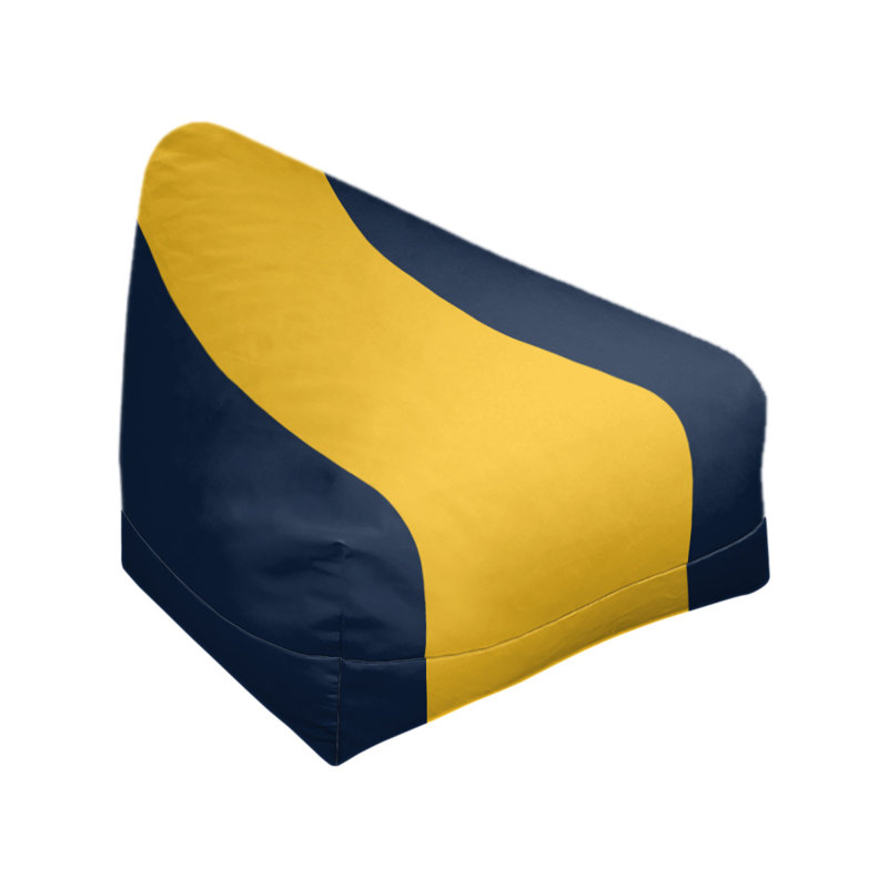 Fauteuil à billes Washington, 27 po x 27 po x 30 po, Bleu minuit / jaune basketball / bleu minuit