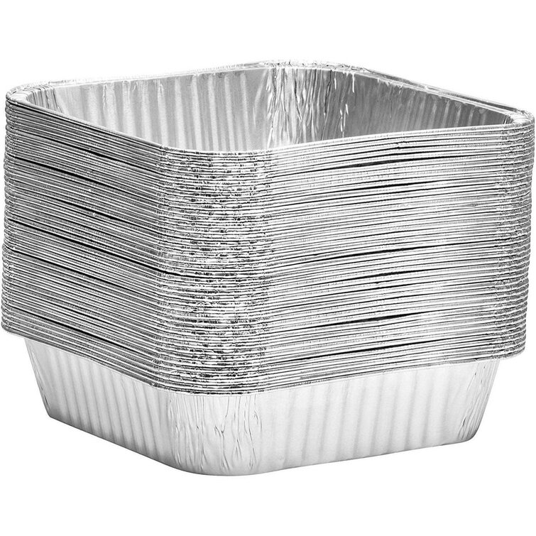 HFA 9 Square Cake Foil Pan With Dome Lid 50/PK –