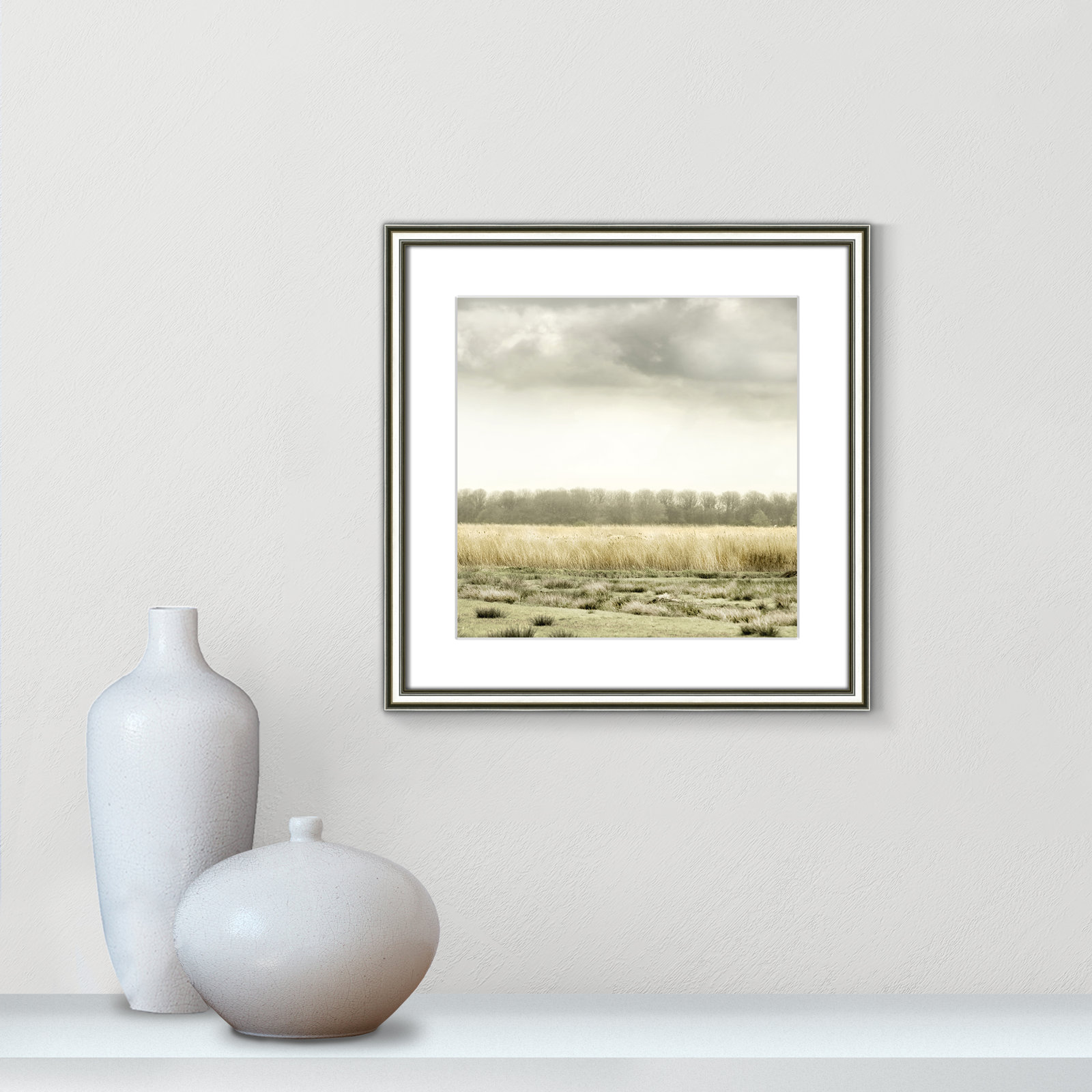 Henri "Meadowland" Print by Danita Delimont, 17" H x 17" W , Silver
