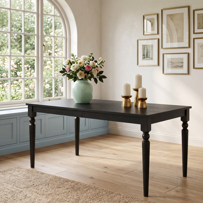 Table de salle à manger Pryor, Noir