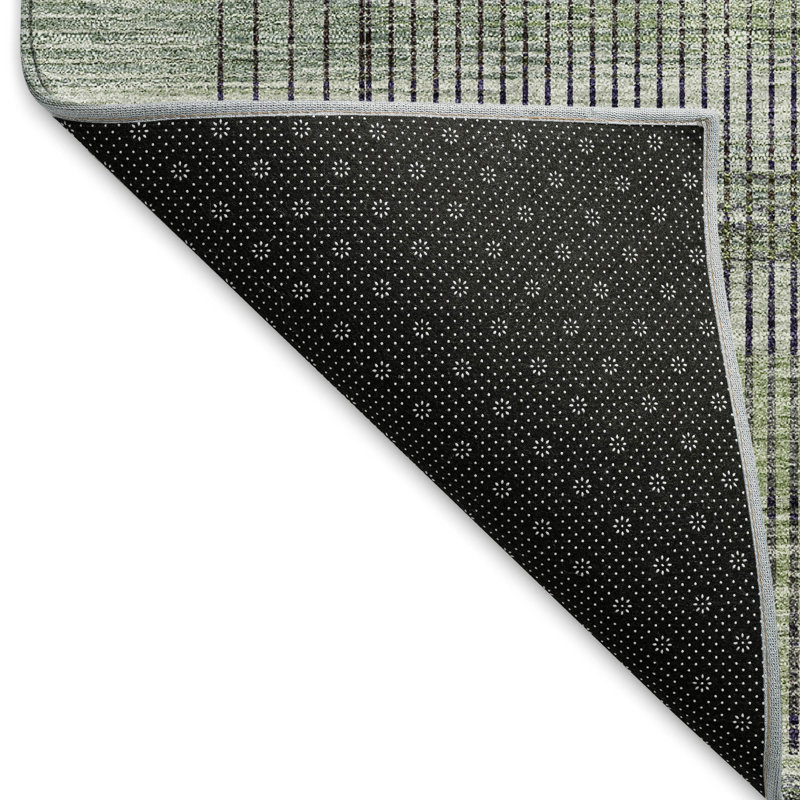 Premium Machine Washable Prisco Aloe Rug, Runner 2'3" x 7'6"