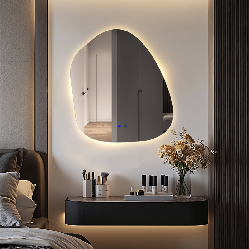 Miroir mural anti-buée Dibbrun, Asymétrique, 22 po x 24 po