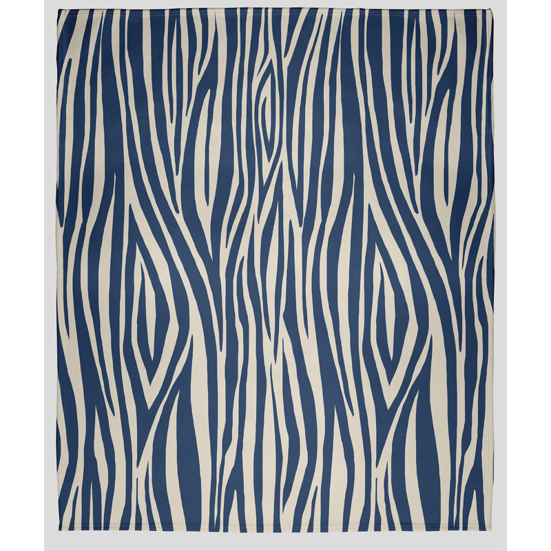 Jeté polaire Flora and Fauna, L 30 po x L 40 po, Bleu, 1.75
