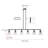 6-lamp matte black adjustable iron industrial pendant light