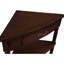 Table de coin triangulaire 34,48 po pour petits espaces - Pieds en bois massif, pieds à 3 niveaux