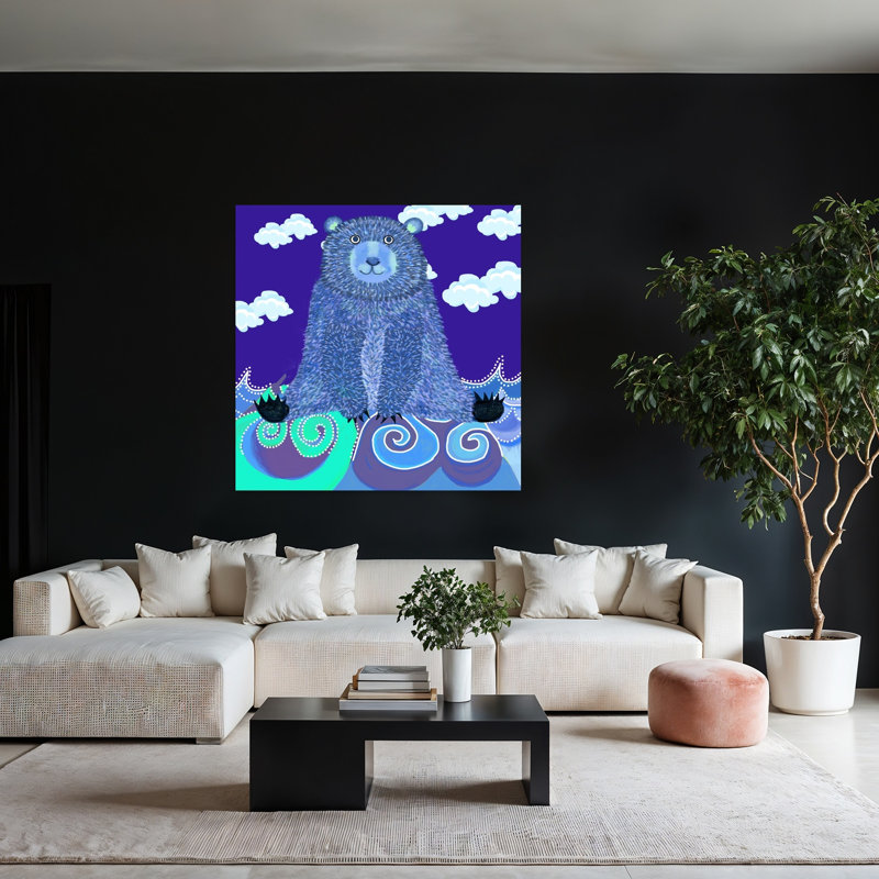 Art contemporain, paysage contemporain abstrait, art naturel, H 48 po x l 48 po