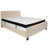 Aluino Button Tufted Platform Bed with Memory Foam Pocket Spring Mattress-485521674-485521783