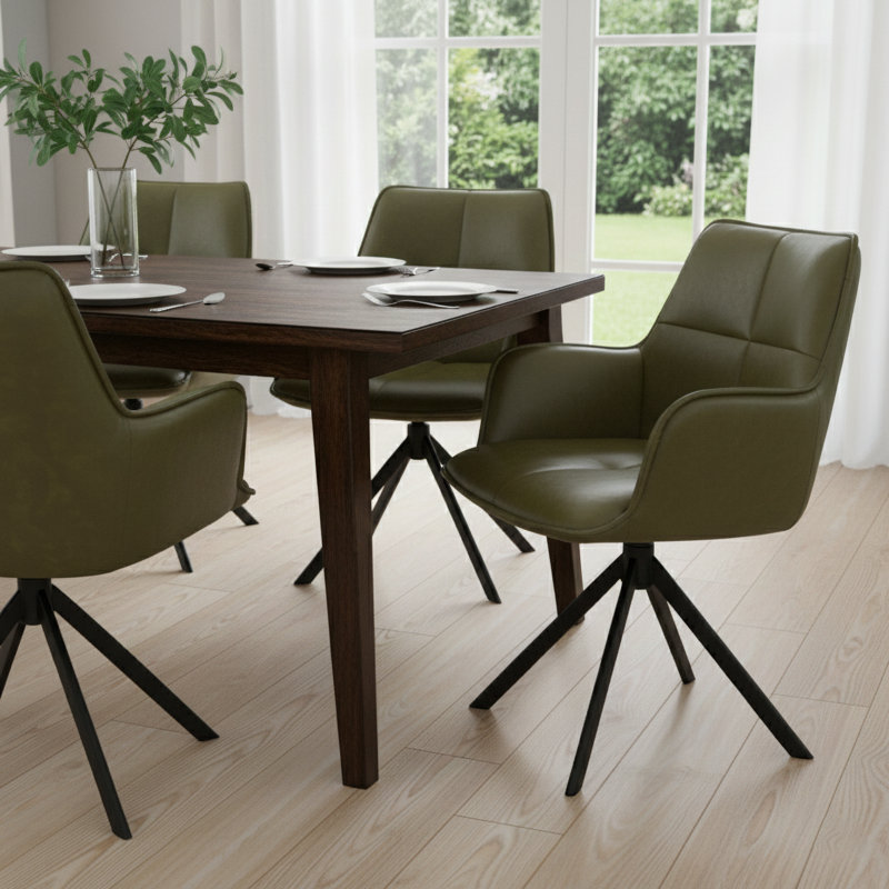 PU Dining Chair, Green