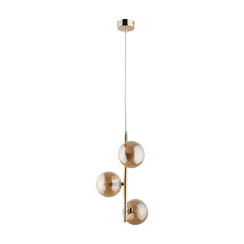 Estera 3 - Light Cluster Pendant, Brown/Gold colors