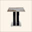 Large Modern Minimalist Rectangular Dining Table Suitable For 6-8 People, Equipped With A 0.4 Inch  Pattern Desktop, MDF Material OC Shaped Bracket, And Metal Base