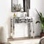80cm Mirrored Glass Console Table Entryway Table