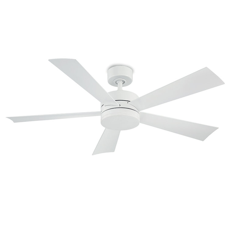 Wynd 5 - Blade Outdoor /Indoor Smart Ceiling Fan with Remote Control and LED Light Kit Included, Works With Alexa and iOS or Android App
