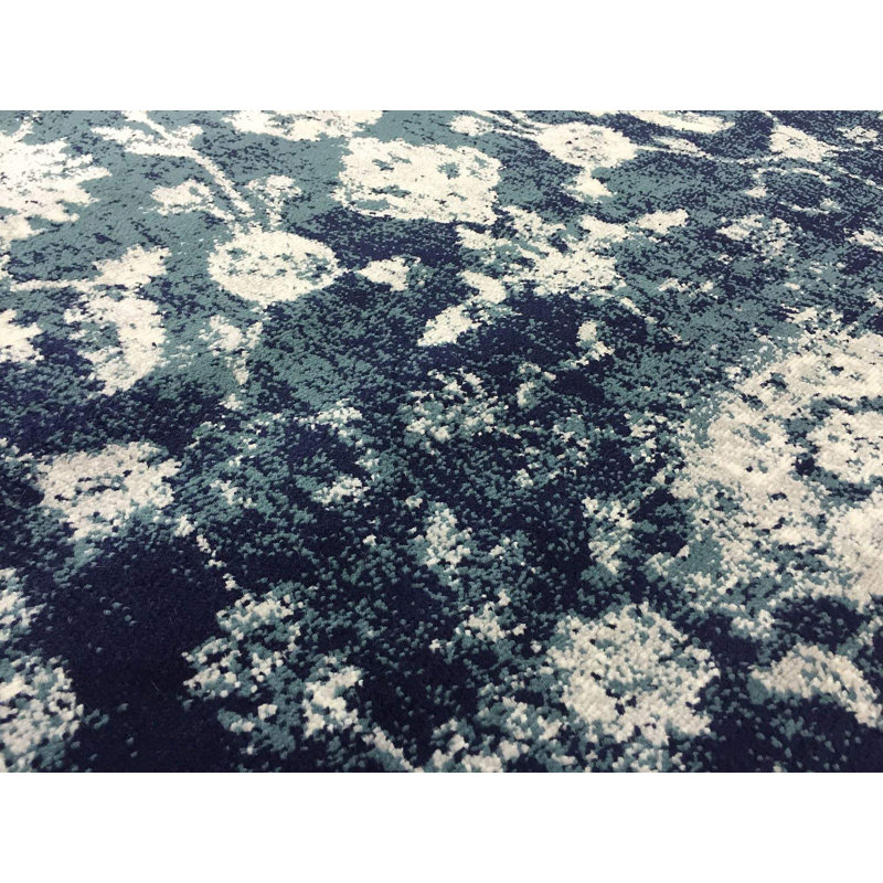 Distressed Mahal Oriental Area Rug 5' x7'