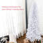 Arbre de Noël artificiel 7 pi mince, 818 pointes, magnifique arbre blanc, pointes