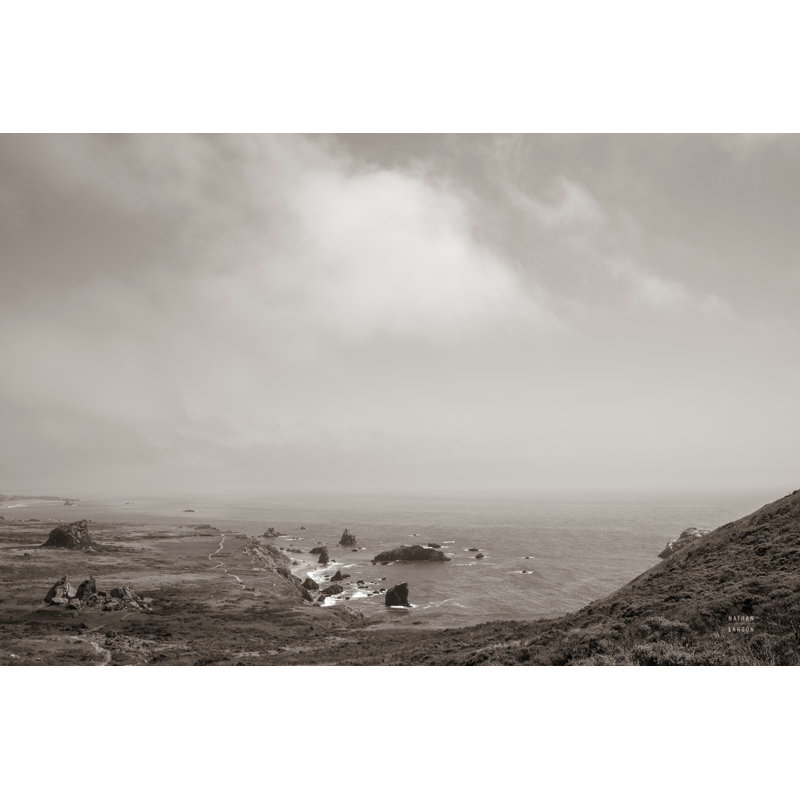 «When Sea Becomes Sky» par Nathan Larson, Papier avec cadre photo noyer, Oui, H 12 po x l 18 po