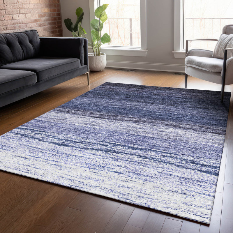 Tapis intérieur / extérieur en polyester tissé à la machine Malchow, Rectangulaire 3 pi x 5 pi