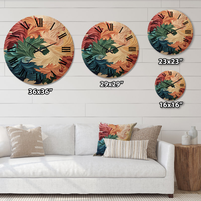 Horloge murale en bois Anyan, Moyenne