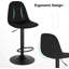 Marcien Swivel Upholstered and Velvet Adjustable Height Bar Stool with Iron Frame-1813782474