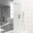 Dual Shower Head In - With -balanced Valve And Nozzle Handheld For Easy Maintenance 10 Inch 360° Adjustable Rainfall