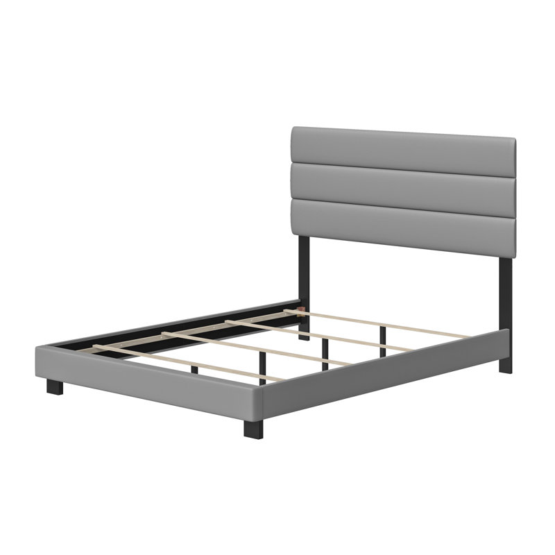 Base de lit tapissier Boyd Sleep Napoli, Très grand, gris
