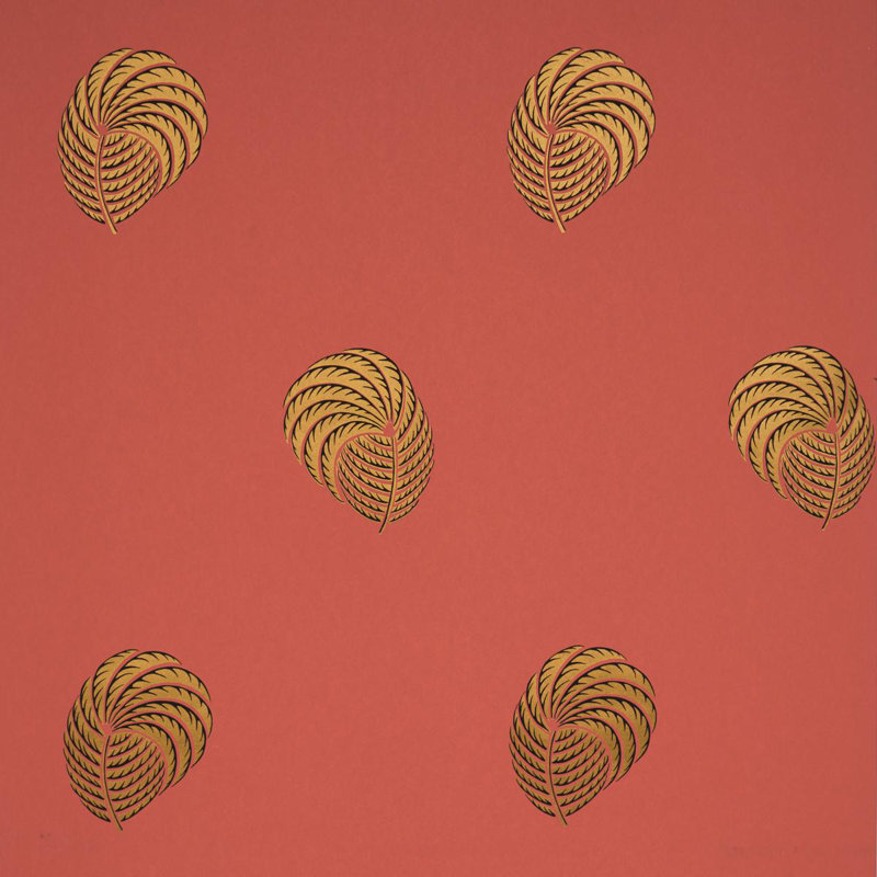 Royal Plume Wallpaper Roll, Orange