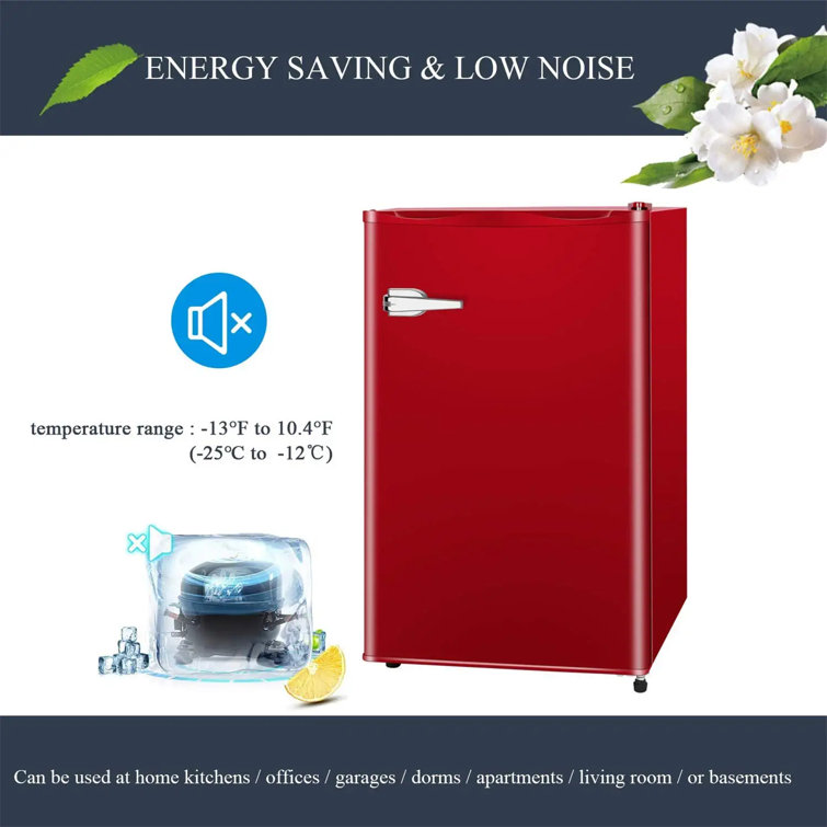 RWFLAME Mini congelador, 2.1 pies cúbicos de ahorro de energía, congelador  pequeño con puerta individual reversible para el hogar, dormitorios