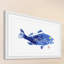«Grouper in Blue», reproduction d'art encadrée-20585177