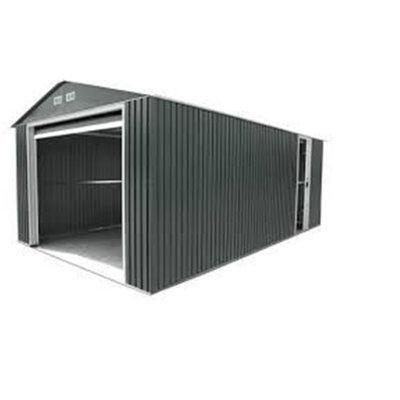 Salford 12 ft. W x 32 ft. D Metal Shiplap Steep Slope Garage