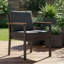 Ensemble de 2 chaises de salle à manger avec accoudoirs et chaises d'extérieur modernes pour le jardin, la terrasse ou le patio-227099623