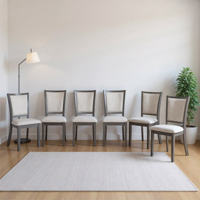 Josiha Wood Dining Chair (Set Of 6), Grey