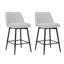 Ensemble de 2 tabourets de bar pivotants à hauteur de comptoir (sans la table)-136129365