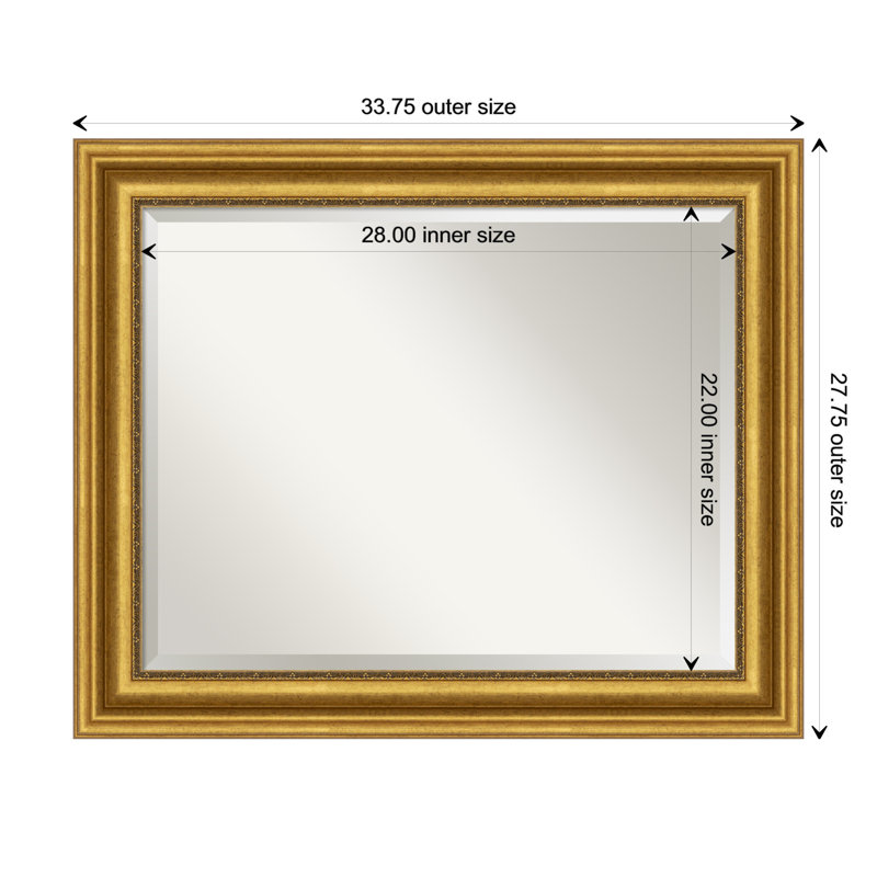 Rizzi Flat Mirror, 28" x 34"