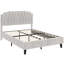 Upholstered Bed Frame with with Diamond Button-Tufted Headboard-911088198-910678840