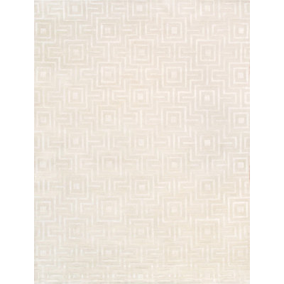 Geometric Area Rug in Ivory