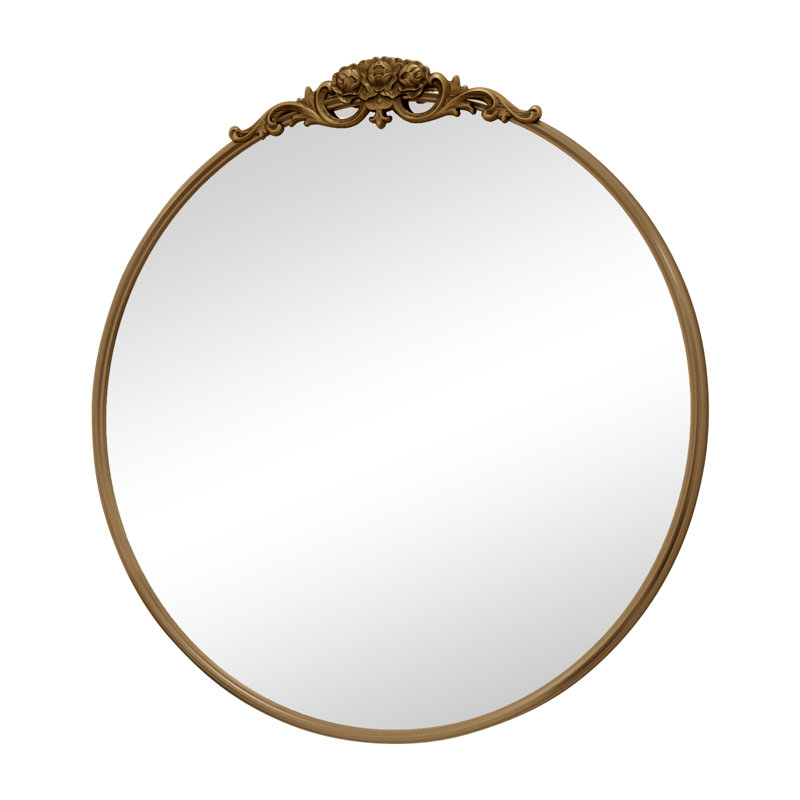 Miroir d'appoint mural Stourbirdge, Or antique, 30 po x 30 po