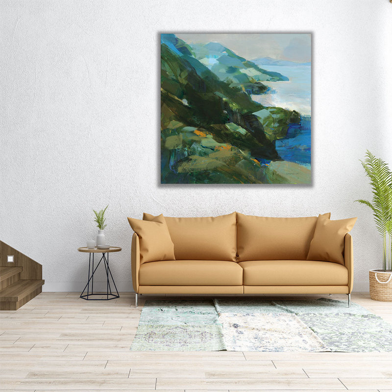 Rocky Shoreline I - reproduction d'art sur toile, H 20 po x l 20 po
