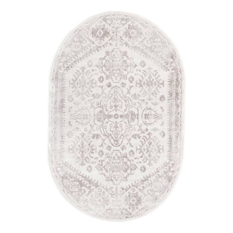 Ervine Oriental Indoor Rug, Oval 4'1" x 6'1"