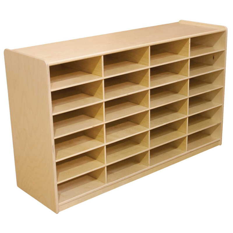 (24) Unité de rangement pour papier à lettres avec plateaux translucides, Aucun panier inclus, Non