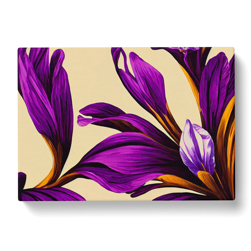Evolving Modern Flowers - Wrapped Canvas, 35cm H x 50cm W x 3cm D