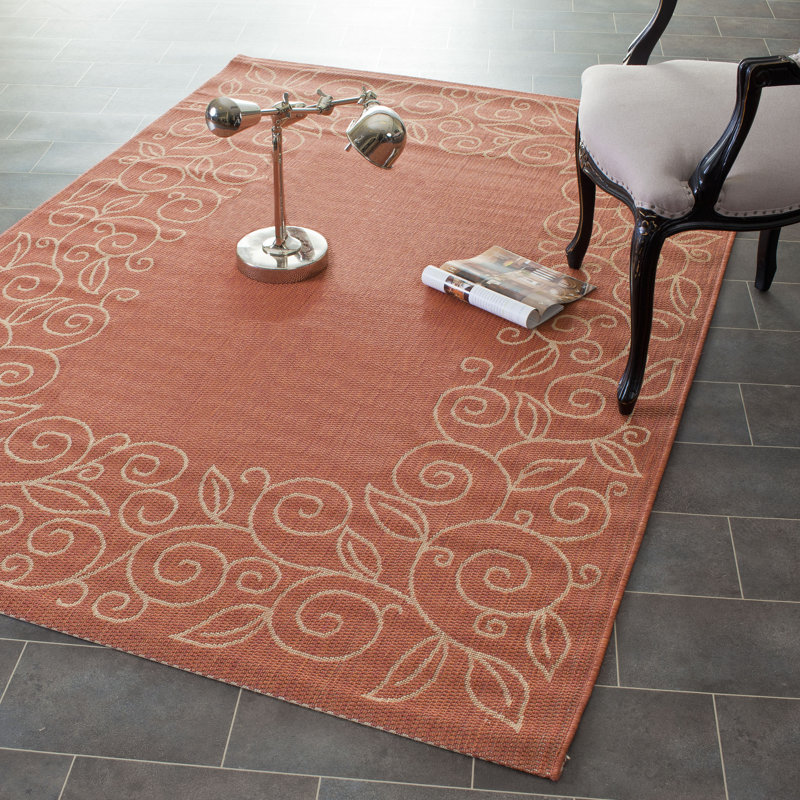 Herefordshire Performance Floral Indoor/Outdoor Area Rug, Rectangle 8' x 11'