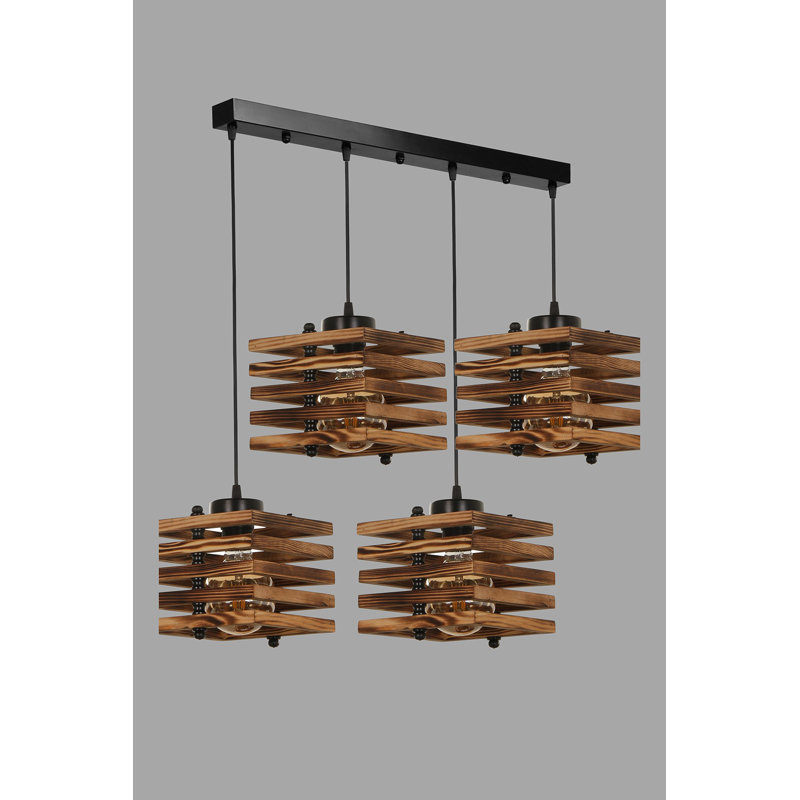 Kodi 4 - Light Kitchen Island Pendant, Brown