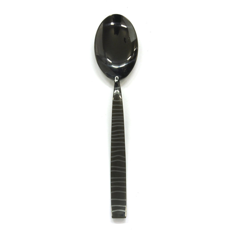 Cuillère à dessert Tigre - 48 pièces, Oro-nero