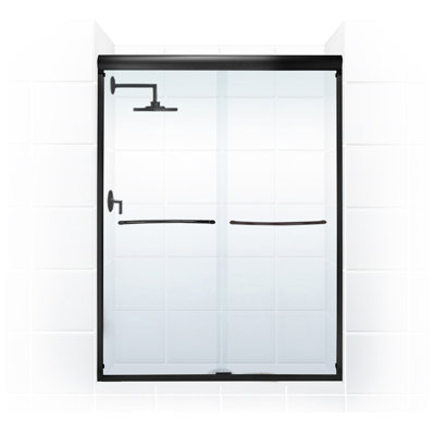 Porte de douche coulissante sans cadre 60 po x 76 po Paragon Series