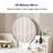 Vanity Table Set with Mirror, Modern Makeup Vanity Dressing Desk with 2 Drawers & 2 Shelves ,White (Without Stool)