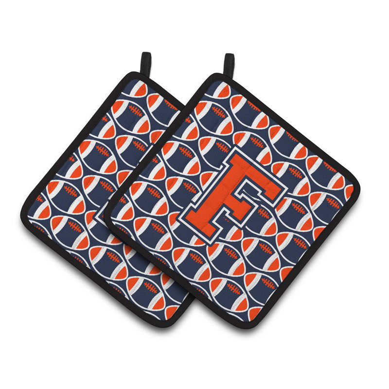 Poignée de football, F, Orange / Bleu et / Blanc