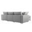 Canapé modulaire rembourré en duvet rembourré, canapé en L avec méridienne réversible