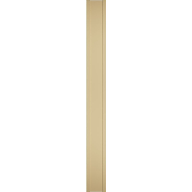 Pilastre simple en uréthane Signature avec majuscule et base, brun clair apprêté, 12 po x 120 po x 2 po, Standard