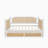 Upholstered Smart LED Bed Frame With Adjustable Height Headboard,No Box Spring Needed,Easy Assembly