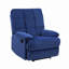 Fauteuil inclinable en velours-1970874506